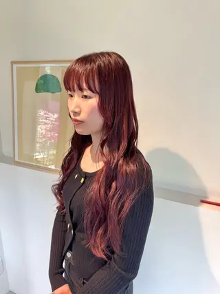 ロング カラー 髪質改善スペシャリス ト長尾勇弥/梅田中津のヘアスタイル