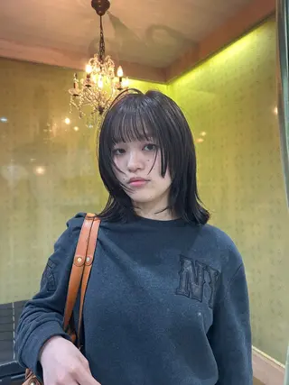 ミディアム 似合わせパーマ/ メンズパーマ/しゅうのヘアスタイル