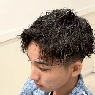 ショート パーマ メンズ クセを最大限に活かす メンズパーマ奈良大祐のヘアスタイル