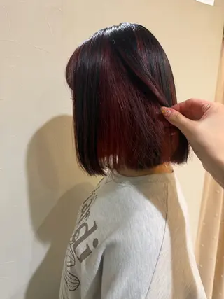 ミディアム 池田凛/ ハイトーンカラーのヘアスタイル