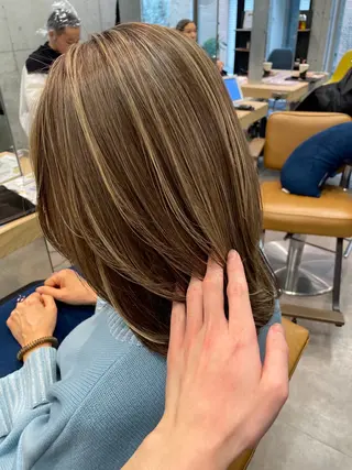 セミロング NORME/経堂 小西颯太のヘアスタイル