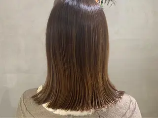 ミディアム GO TODAY  SHAIR SALON 梅田NU茶屋町店所属・田中成美/レイヤー カット/透明感カラーのヘアスタイル