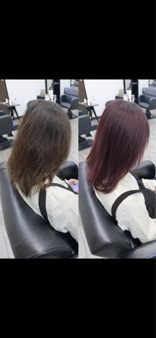 ミディアム カラー moonjeje所属・小畠 柚希のヘアスタイル