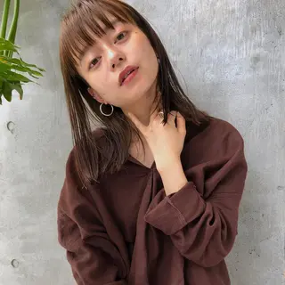 ミディアム カラー パーマ tane.所属・【ダメージレス施術】 【透明感】北村 拓也のヘアスタイル