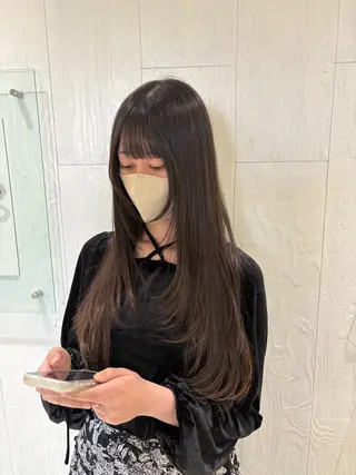 ロング ブリーチなしWカラー レイヤー/Rickyのヘアスタイル