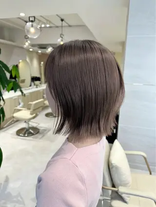 ショート カラー Ms.CHARM所属・透明感カラー🌿 グレージュ🐺陽介のヘアスタイル