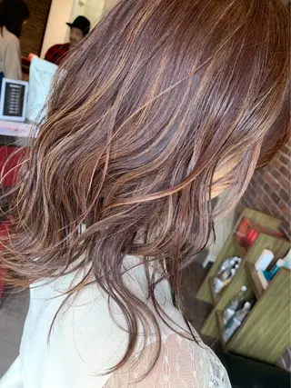 ミディアム カラー ヘアアレンジ 【ショートボブ🤎】 YU-KAのヘアスタイル