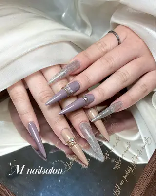 ネイル M🌷nail 長さだし専門店のネイルデザイン