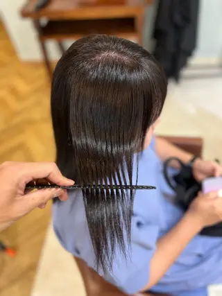 ミディアム 【清瀬】パサツキ 広がり改善川合剛史のヘアスタイル