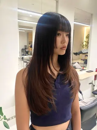 ロング 💋sara/レイヤ ーカット【東日本橋】のヘアスタイル