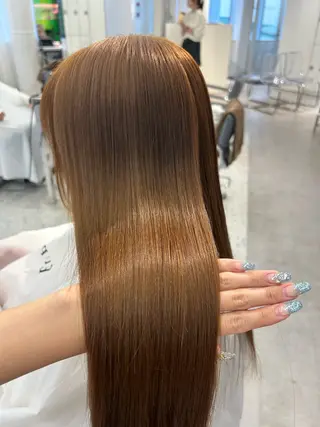 ロング カラー パーマ 🤍YUKI 韓国 艶髪 🤍のヘアスタイル