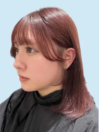 ミディアム ORIKA 美容室のヘアスタイル