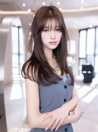 ロング 韓国ヘア/レイヤー そーた/渋谷駅のヘアスタイル