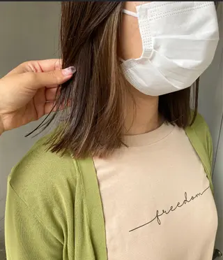 ミディアム カラー ヘアアレンジ stylist/蛯谷 珠里のヘアスタイル