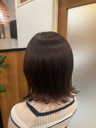 ミディアム カラー トーンアップ🦢 ユメのヘアスタイル