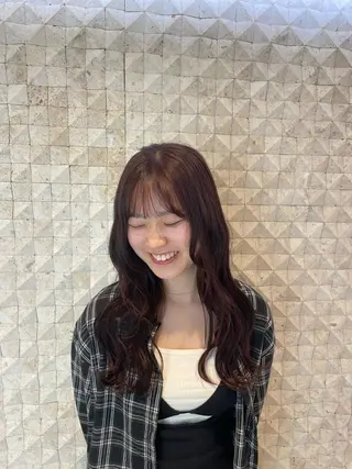 ロング カラー ラティアンヌイグレック所属・豊中/髪質改善/ レイヤーカットミヅキのヘアスタイル