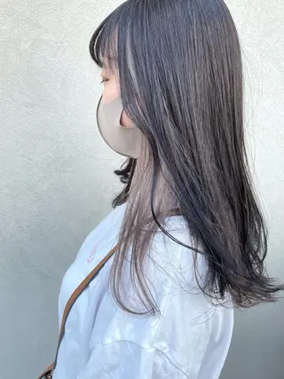 ロング カラー 渡辺 瑠美のヘアスタイル