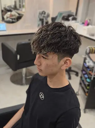 メンズ ショート パーマ Lapis 名古屋駅前店所属・LEN名古屋/パーマ 海外ヘア/メンズ特化のヘアスタイル