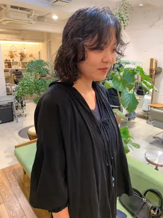 ミディアム パーマ 【takk】 ナカヤママサヨシのヘアスタイル