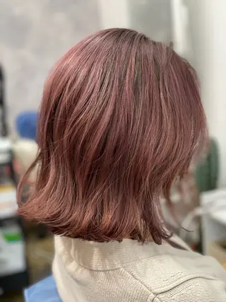 セミロング カラー Snaly カラー特化ページのヘアスタイル