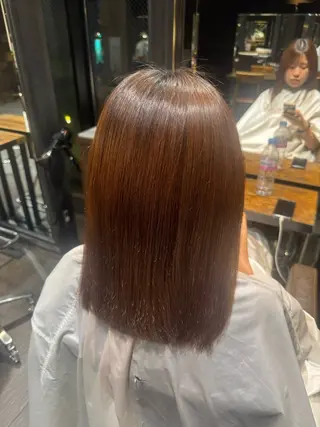 ミディアム パーマ MINX似合わせボブ 髪質改善/岩城槙乃介のヘアスタイル