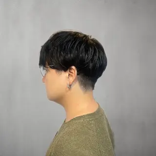 ショート パーマ メンズ 金田 晏栞のヘアスタイル