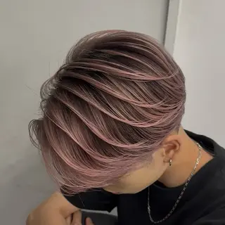 ミディアム カラー パーマ ヘアアレンジ メンズ メンズバレイヤージュ 🌫デザインカラーのヘアスタイル