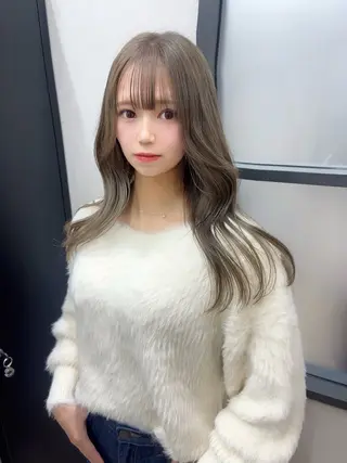 ロング カラー Hair Gallery glass所属・✨髪質改善/透明感 カラー🪽わかなのヘアスタイル