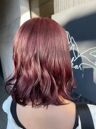 ミディアム 畠山 莉緒のヘアスタイル