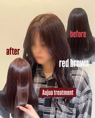 ロング カラー 韓国ヘア🇰🇷/ニ ュアンスパーマ/ヒナのヘアスタイル