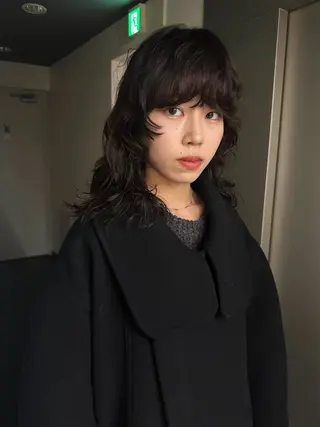 セミロング カラー パーマ ボブ/レイヤー/ケア パーマ/リュウタのヘアスタイル