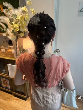 ヘアアレンジ ヘアセット⌇艶カラー 🫧⌇Nanahoのヘアスタイル