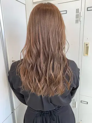 ミディアム カラー 顔周り/韓国風 /アイドル 吾妻光のヘアスタイル