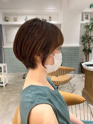 ショート 髪質改善レイヤー/ ボブたんの翔太のヘアスタイル