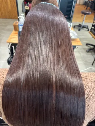 セミロング オリタ ルカのヘアスタイル