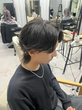 パーマ メンズ 前田 真保のヘアスタイル