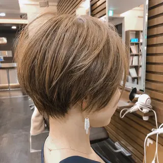 ショート neaf六本木所属・韓国風レイヤー ショート/犬塚 優介のヘアスタイル