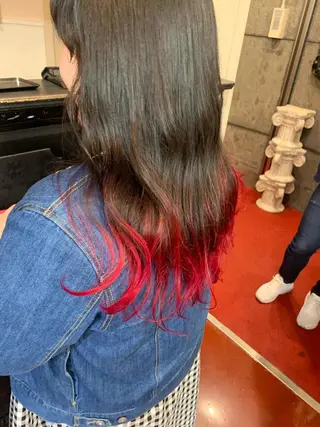 セミロング カラー ピンクベージュ/新潟 万代/高橋桃葉🍑のヘアスタイル