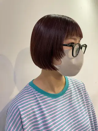 ショート カラー silo所属・silo MOKA 顔周りカット🦦のヘアスタイル
