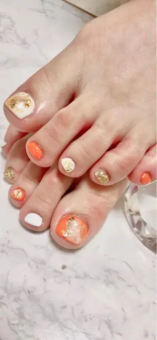 ミディアム カラー キッズ ネイル マツエク・マツパ 💎ビューティサロン 湘南　RIRAN💎のネイルデザイン