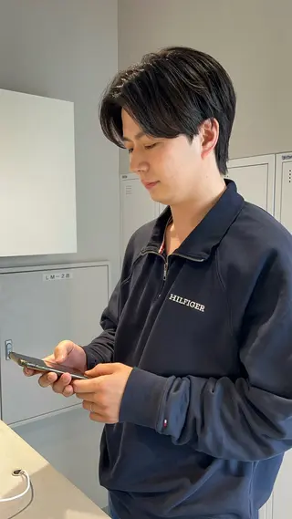 ショート パーマ メンズ 樋野 亮のヘアスタイル