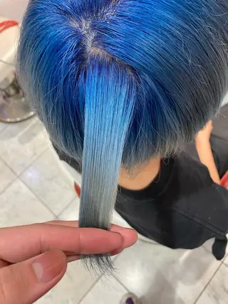 セミロング カラー パーマ ヘアアレンジ メンズ ⚠️激安ブリーチで 後悔してる方へ⚠️のヘアスタイル