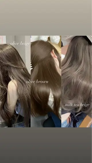 ロング カラー 💖大人韓国ヘア💖 韓国艶カラー【銀座】のヘアスタイル