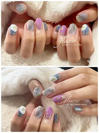 ネイル フルリール 【プライベートサロンのネイルデザイン