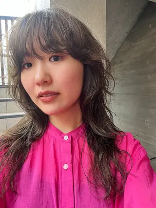 ミディアム パーマ 暖色/パーマ 🌼クニトウメイのヘアスタイル