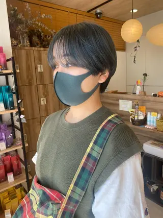 ショート カラー ヘアアレンジ パーマ指名No1 /namiのヘアスタイル