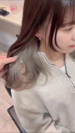 セミロング カラー ヘアアレンジ メンズ 代表🎀 ふわモテ愛 され髪🩷yumiのヘアスタイル