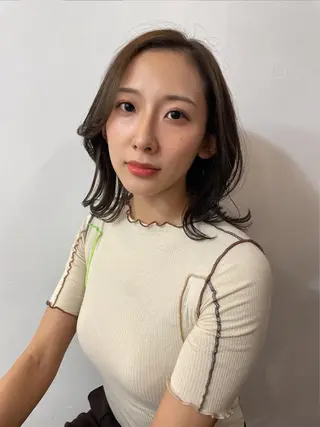 ミディアム カラー ツヤ美髪💐 髪質改善/高山愛来のヘアスタイル