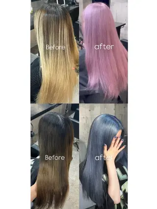 ロング カラー 心斎橋ハイトーン特化 midori🍀のヘアスタイル