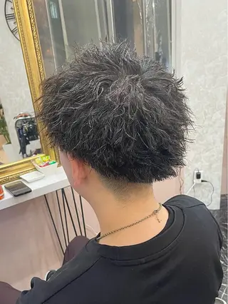 パーマ メンズ Agu hair chocolat 梅田2号店【アグ ヘアー ショコラ】所属・髪質改善/縮毛矯正/ 梶原陸のヘアスタイル